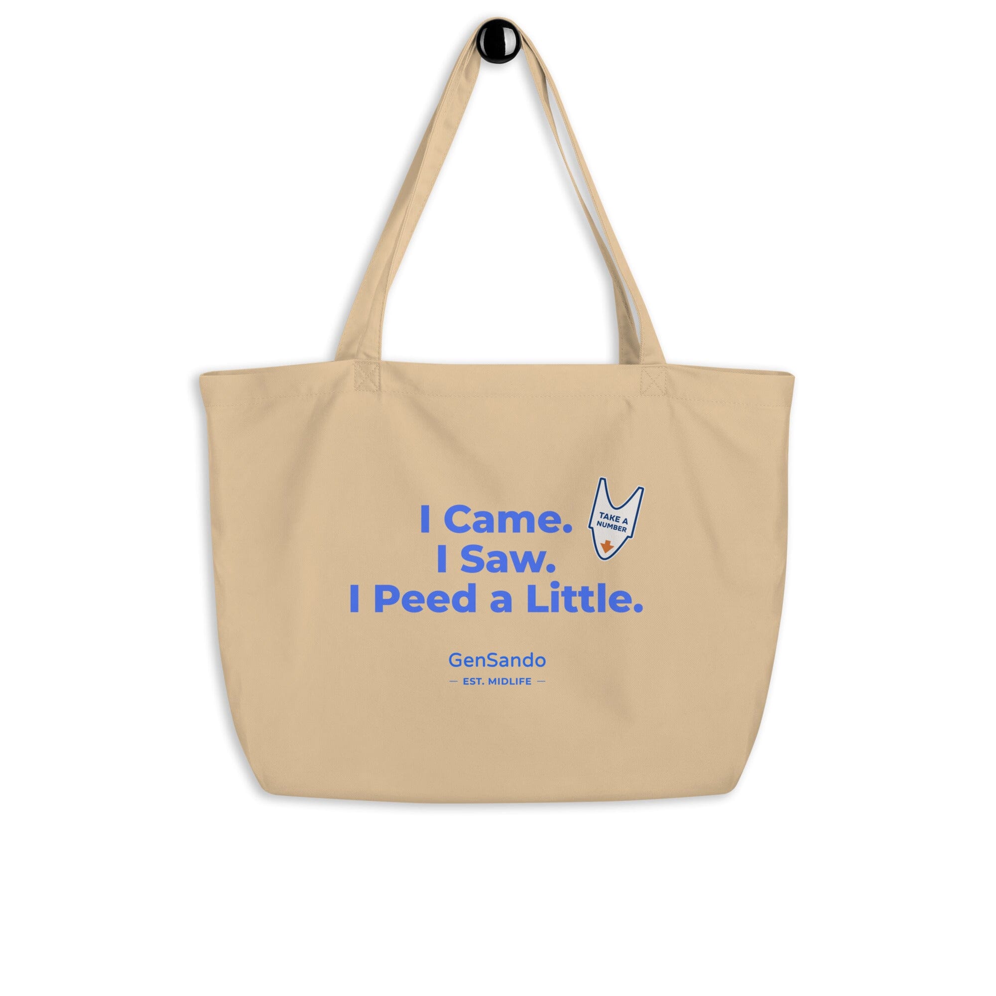 I Peed a Little – Eco Tote Bag Totes GenSando Oyster 